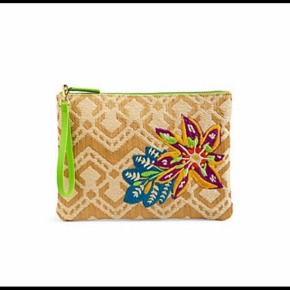Vera Bradley Straw Wristlet